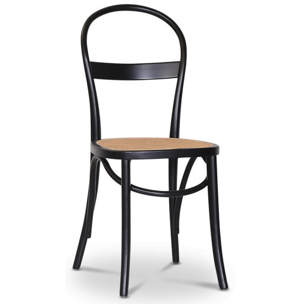 Skagen elintarvikeryhm; ruokapyt 140 cm - Valkoiseksi/ruskeaksi petsattu tammi ja 4 Danderyd No.16 ruokapydn tuolia Musta + 4.00 x Tuolin tyyny