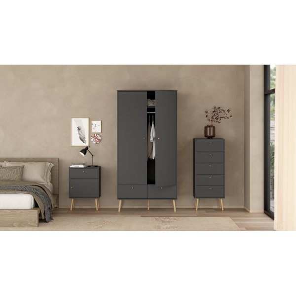 Bodo-lipasto 5 laatikolla - Mattavalkoinen