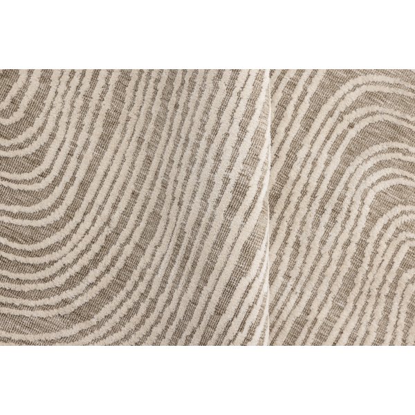 Keskikokoinen matto Ø200 cm - Beige/valkoinen Keskikokoinen matto Ø200 cm - Beige/valkoinen