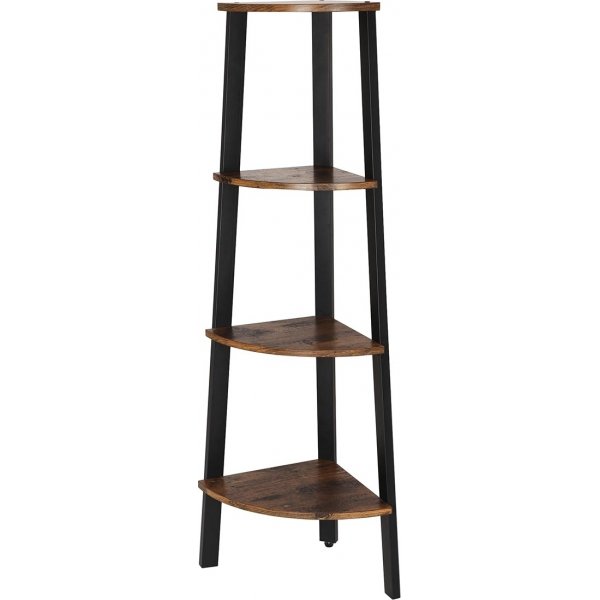 Nilla-kulmahylly 125 cm - Ruskea/musta