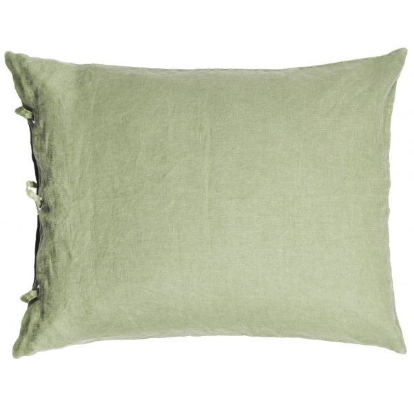 Tyynynpllinen Pellava 50x60 cm vaalea oliivinvihre kivipesu - Olsson & Jensen