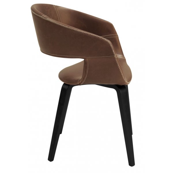 Nova-ruokatuoli - Vintage-ruskea Nova-ruokatuoli - Vintage-ruskea