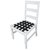 Brixton tuoli - valkoinen/musta + Huonekalujen hoitosarja tekstiileille