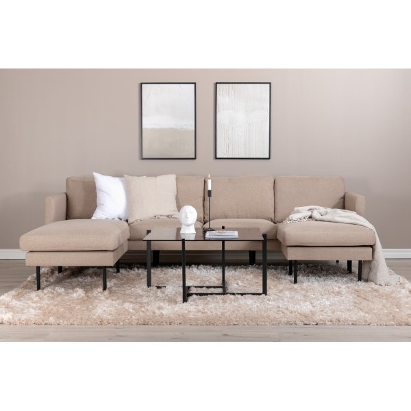 Eden u-sohva - ruskea Eden u-sohva - ruskea