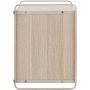 Paris-seinkaappi 48 x 122 cm - Beige/Whitewash