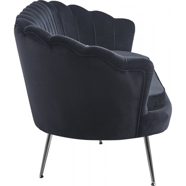 Sohva musta 3-paikkainen - Kingsley