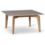 Paus-sohvapyt - Whitewash puu / Light Travertine 90x90 cm