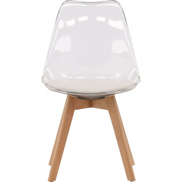 Edvin ruokapydn tuoli - Valkoinen/koivu