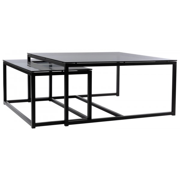 Ricardo sohvapöytä 100x100 - Harmaan sävytetty lasi Ricardo sohvapöytä 100x100 - Harmaan sävytetty lasi