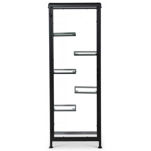 Winchester lasikaappi (lasijalusta) - musta / lasi