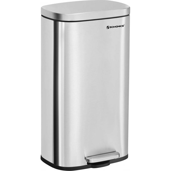 Totte roskakori 30 l - hopea