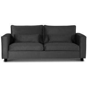 Kolmen istuttava Lounge-sohva Adore - Hopeanharmaa (sametti)
