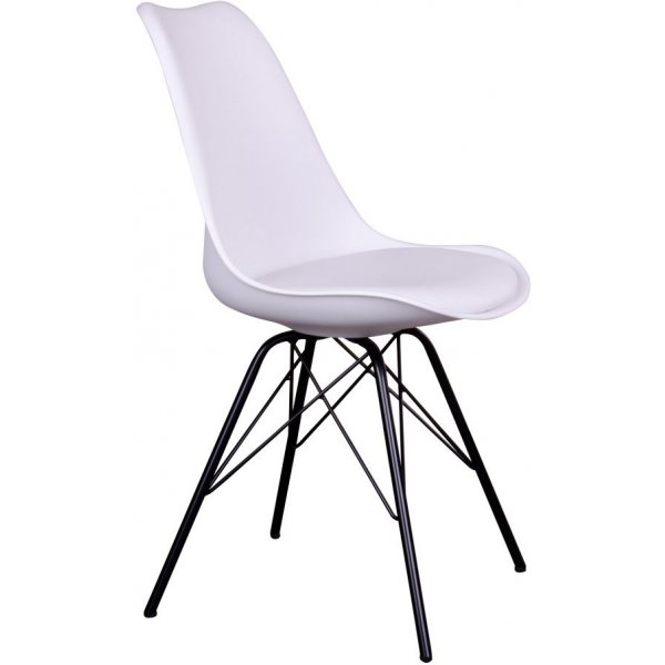 Oslo ruokapöydän tuoli - valkoinen/musta Oslo ruokapöydän tuoli - valkoinen/musta