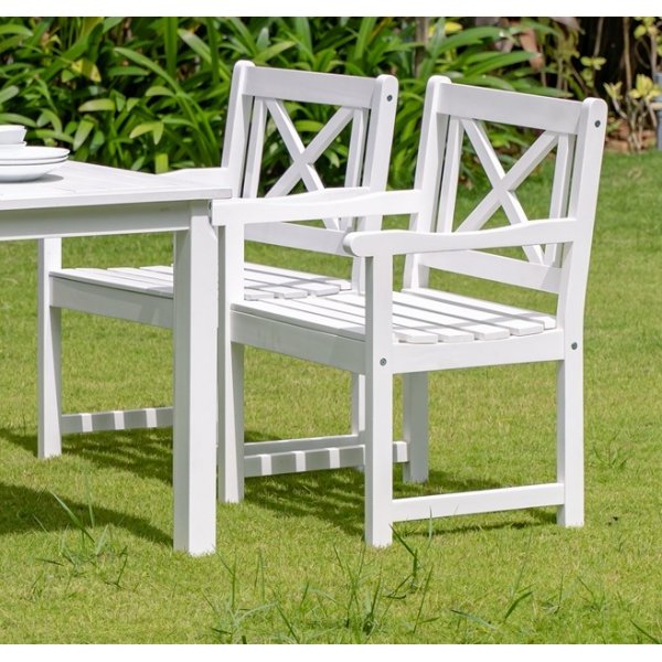 Ulkolepotuoli Bohus valkoinen