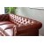 Chesterfield sohva 3-istuttava ruskeaa PU