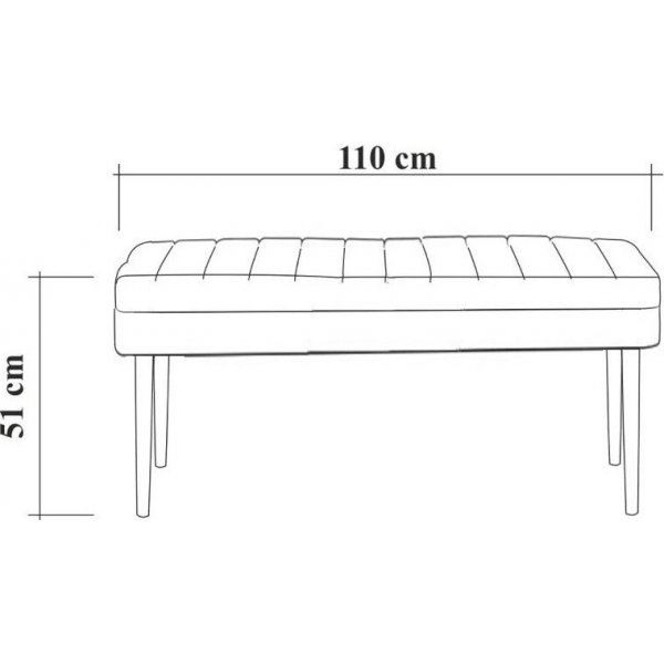 Vina penkki - Valkoinen/harmaa Vina penkki - Valkoinen/harmaa