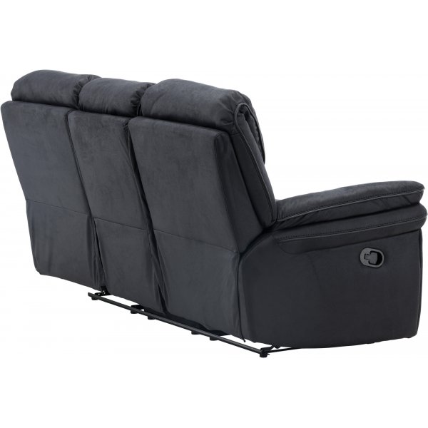 Saranda 3-istuttava leposohva - musta Saranda 3-istuttava leposohva - musta