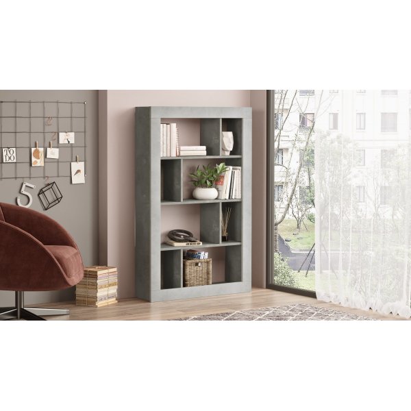Luvio kirjahylly 22 - hopea/antrasiitti Luvio kirjahylly 22 - hopea/antrasiitti