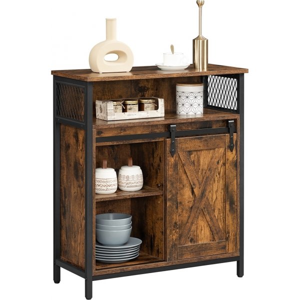 Zeke-kaappi säilytyslokerolla - Ruskea/musta Zeke-kaappi säilytyslokerolla - Ruskea/musta