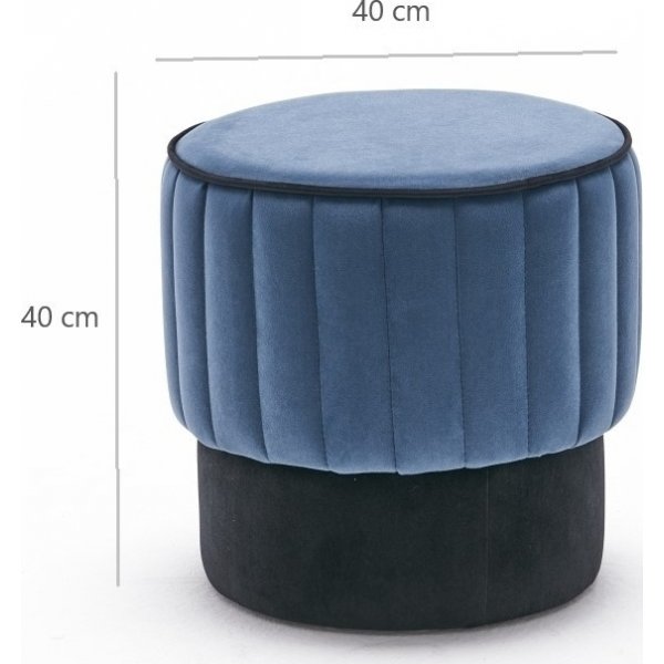 Rose Pouf - sininen Rose Pouf - sininen