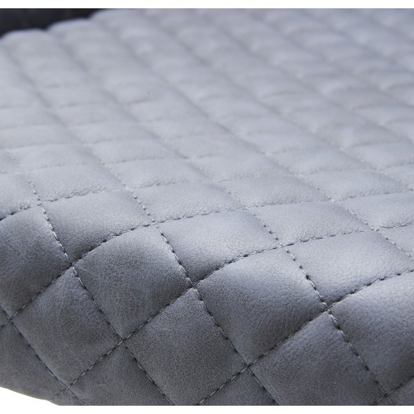 Bernt-tuoli harmaata PU:ta timanttikuviolla Bernt-tuoli harmaata PU:ta timanttikuviolla