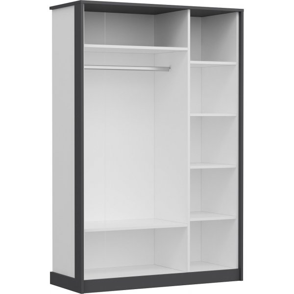 Life-vaatekaappi - antrasiitti/valkoinen Life-vaatekaappi - antrasiitti/valkoinen