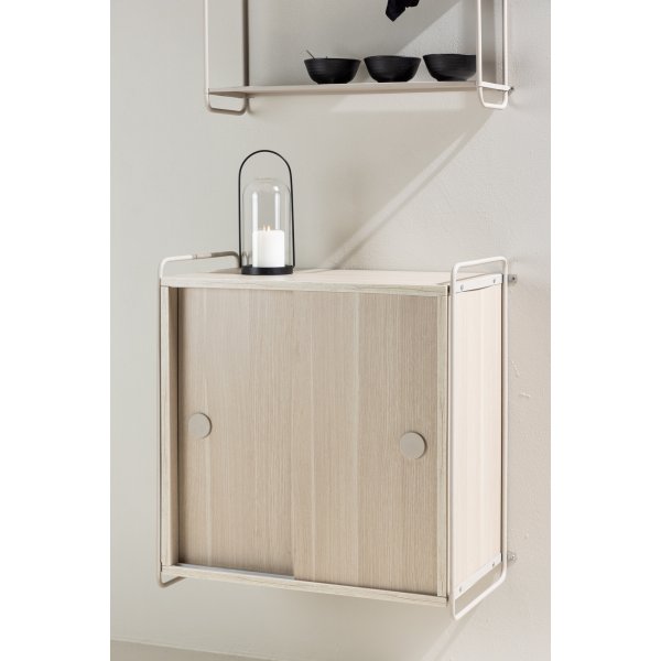 Paris-seinkaappi 68 x 60 cm - Beige/Whitewash