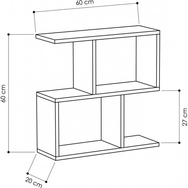Mania-sivupyt 60 x 20 cm - Tammi