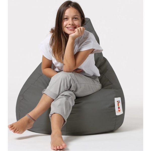 Drop papupussi - harmaa