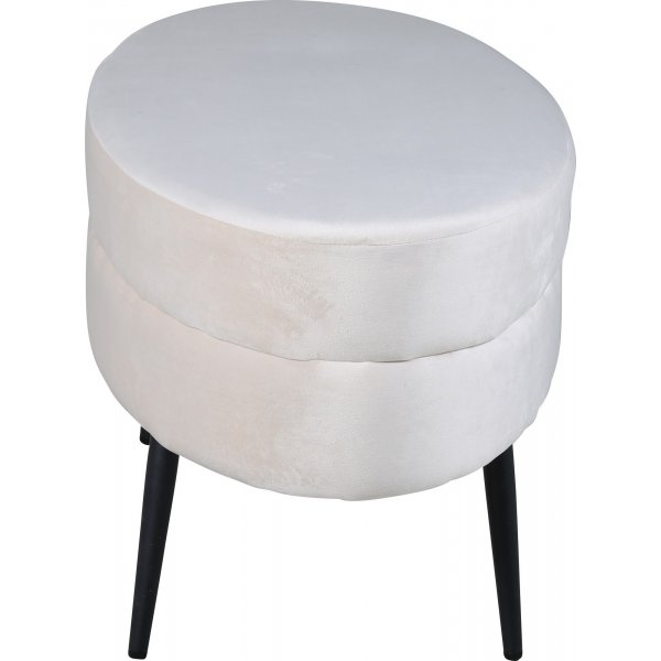 Rino pouf - beige sametti Rino pouf - beige sametti