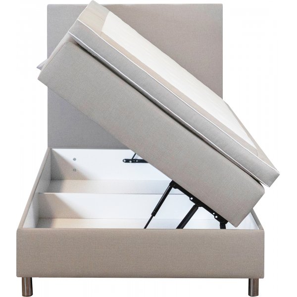 Snky 120x200 cm beige, silytystilaa 5-alueinen pussijousitus