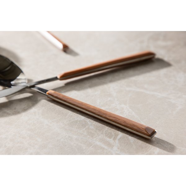 Jublie-aterimet 24 kpl - ruskea/hopea Jublie-aterimet 24 kpl - ruskea/hopea