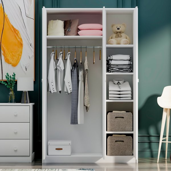 Life-vaatekaappi - valkoinen Life-vaatekaappi - valkoinen