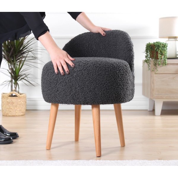 Rufmee Pouf - tummanharmaa Rufmee Pouf - tummanharmaa