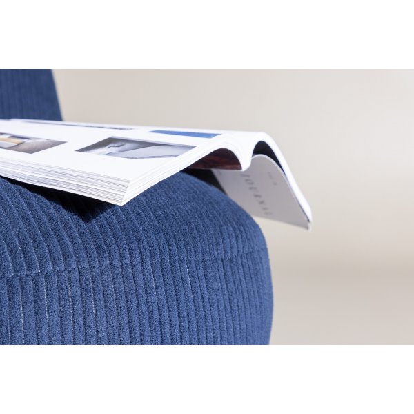 Mahla lepotuoli - Tummansininen vakosametti