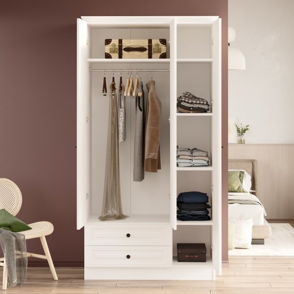 Ingo vaatekaappi 1 - valkoinen