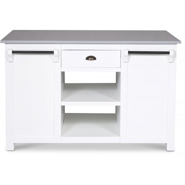 Keittiösaareke Heritage - Valkoinen / Harmaa Keittiösaareke Heritage - Valkoinen / Harmaa