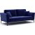 Jade 2-istuttava sohva - sininen