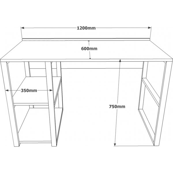 Metallipyt 120 x 60 cm - Mnty