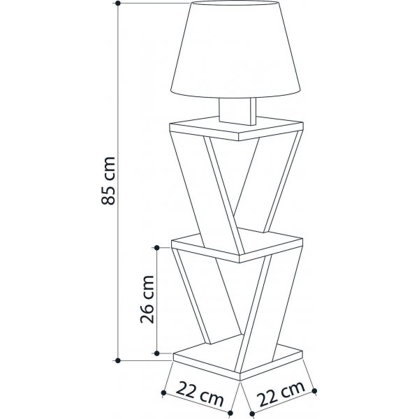 Kozena lattiavalaisin - Valkoinen Kozena lattiavalaisin - Valkoinen