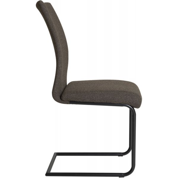 Lina ruokatuoli - Tummanruskea boucle-kangas Lina ruokatuoli - Tummanruskea boucle-kangas