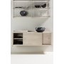 Paris-seinkaappi 48 x 122 cm - Beige/Whitewash
