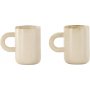 Aktiivinen kahvikuppi 7 cm - beige/musta