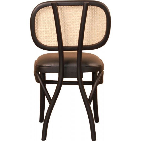 Sikn�s tuoli - Musta/rottinki