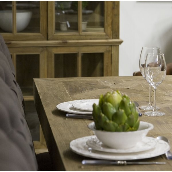 Pöytä 280x100 cm maalaismainen puu - Palma + Huonekalujen jalat Pöytä 280x100 cm maalaismainen puu - Palma + Huonekalujen jalat