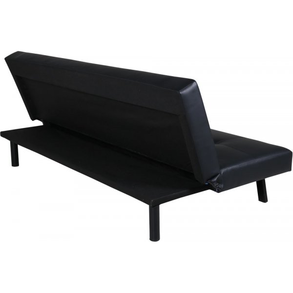 Sleep vuodesohva - Musta keinonahka + Huonekalujen puhdistus Sleep vuodesohva - Musta keinonahka + Huonekalujen puhdistus