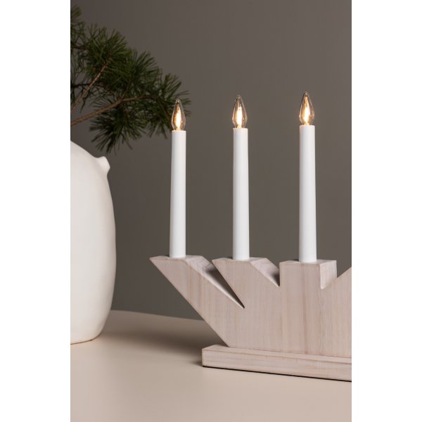 Verbier pöytävalaisin - Whitewash Verbier pöytävalaisin - Whitewash