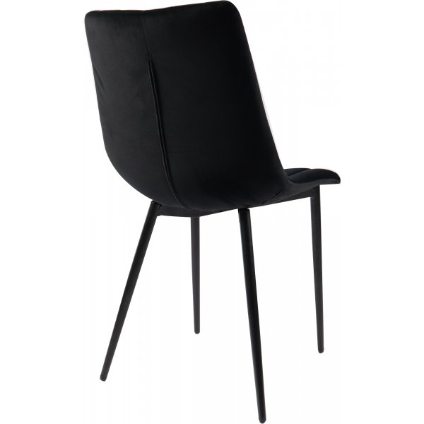 Kayla-tuoli - Musta sametti