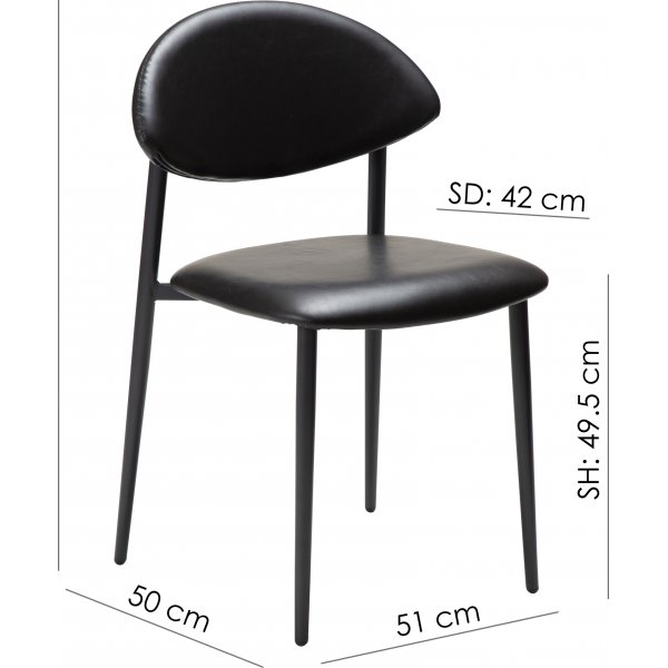 Tush ruokapöydän tuoli - Cashmere PU Tush ruokapöydän tuoli - Cashmere PU