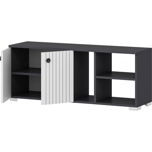 Sarandon kenkkaappi - antrasiitti/valkoinen